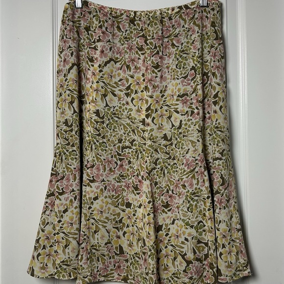 Ratio Dresses & Skirts - Ratio Floral Print A-Line Midi Skirt Cottagecore Coastal Grandmother‎ Boho Style